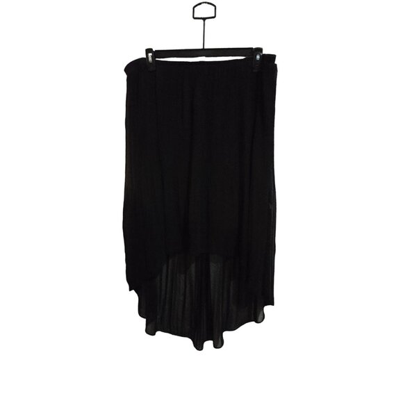 Worthington whimsigoth Black Flowy High-Low Skirt XL withy acedemia - Picture 2 of 4